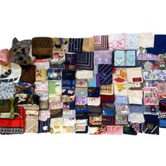 未使用ブランドハンカチ61枚FENDI. CELINE. なとシルクコットン入り