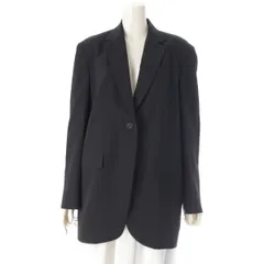 ザロウ OBINE JACKET レーヨン ウール シングル ビスコース テーラードジャケット 5225 W1973 ブラック XS【中古】のサムネイル