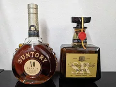 サントリー◇古酒まとめて SUNTORY X・O ブランデー 特級700ｍL/SUNTORY ROYAL SR ウイスキー720ｍLのサムネイル