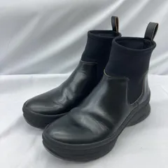 【中古】ジルサンダー ブラックレザーアンクルブーツ サイズ42[19]のサムネイル