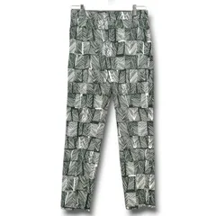 MaxMara マックスマーラ プリントパンツ 柄 パンツ イタリア製 ホワイト グリーン 白 緑 サイズ40 レディース 春 夏 ゴーゴー古着セントラルパーク名古屋店 18 No.久2577のサムネイル
