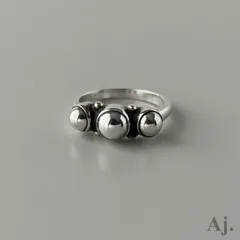 ジョージジェンセン リング 指輪 3 AG925 ヴィンテージ 約13号 Georg Jensenのサムネイル