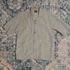 新品*RRL*インディゴ ストライプド キャンプシャツ *M ダブルアール