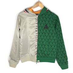 【希少】APE AMBUSH シャークアリゲーターパーカー ナイロン グリーン 希少】APE AMBUSH シャークアリゲーターパーカー ナイロン グリーン