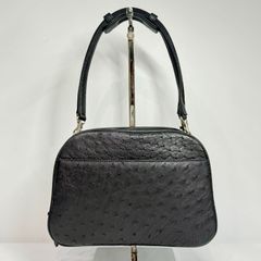 JRA認定】BIENOBLE 高級オーストリッチ ハンドバッグ 定価29万円 