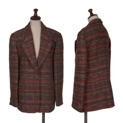 ミッソーニMISSONI DONNA ウールボーダー織り1Bジャケット 赤マルチ40のサムネイル