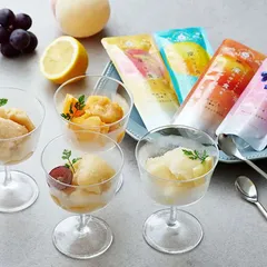 ホシフルーツ フルーツパーラーの凍らせて食べるシャーベット 彩果しずく ８袋 4542511369185 Aギフト対応可DLのサムネイル