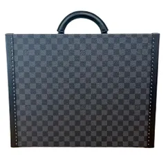 ♪Louis Vuitton ルイヴィトン ダミエ・グラフィット プレジデント N48190 アタッシュケース メンズ ブラック レザーのサムネイル