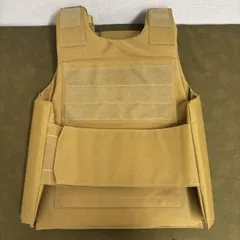 中古品 PACAタイプ ロープロファイル ボディアーマー コヨーテ タン タクティカルベスト プレートキャリア サバゲー ミリタリー 装備 2026071302のサムネイル