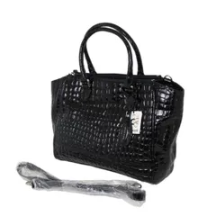 COCCO FIORE コッコフィオーレ コッコペルラ 2WAYトートバッグ ブラック NT 美品 ABランクのサムネイル