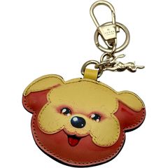 グッチ GUCCI ドッグ キーリング チャーム マルチカラー GGスプリーム