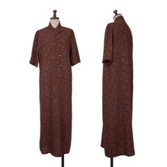 美品 クラネ ゴブリナ チャイナ ワンピース カーキ ロング 1 半袖