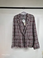 タグ新品 BENETTON ベネトン 279000円 リネン混 CHECK ジャケットのサムネイル