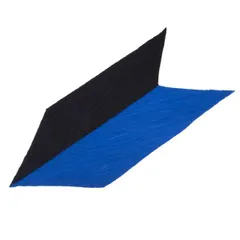 イッセイミヤケISSEY MIYAKE バイカラープリーツストール 黒青のサムネイル
