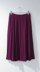 80-90’s HANAE MORI TOPS plaid pleated skirt Size:9のサムネイル