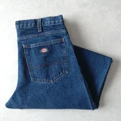 ■古着 Dickies ディッキーズ 濃紺デニムパンツ ワークジーンズ 9393RNB 実寸W34L30【D1993】のサムネイル