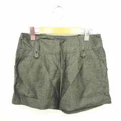 ボールジー BALLSEY トゥモローランド パンツ ショート ロールアップ 薄手 ジップフライ 麻 リネン 36 チャコールグレー /TT7のサムネイル