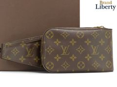 超美品】ルイヴィトン LOUIS VUITTON ダミエ ポシェット ガンジュ