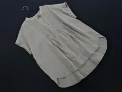 LAUTREAMONT ロートレアモン リネン混 スキッパー ブラウス シャツ size38/モカ ■◆ レディースのサムネイル