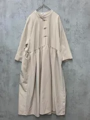 moi tytto モイ テュット チャイナロング七分袖 ワンピース sizeF/ベージュ ■◆ レディースのサムネイル