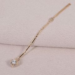 バカラ ドロップ ネックレストップ クリスタル オレンジ /26-1197