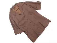 yoshie inaba ヨシエイナバ 総柄 ブラウス シャツ size9/茶 ■◆ レディースのサムネイル