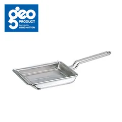 新品 ジオプロダクト 玉子焼 15×18cm 全面7層構造 宮崎製作所 GEO-15EP【IH対応 IH 100V 200V エッグパン 卵焼き器 玉子焼き器 卵焼き フライパン ステンレス アルミ 調理器具 日本製】のサムネイル