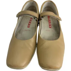 プラダ PRADA スリッポン シューズ 1328 ベージュ 34 1/2サイズ レディースのサムネイル