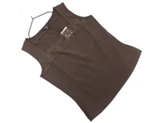 新品 DAKS ダックス レース 切替 タンクトップ size38/ブラウン ■◆ レディースのサムネイル