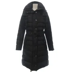 バーバリー ロンドン BURBERRY LONDON ダウンコート ロング ジップアップ フード付き B1C07-862-09 38 黒 ブラックのサムネイル