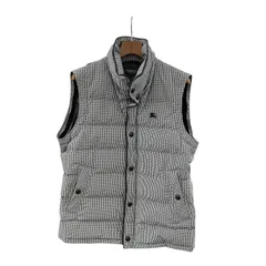 186005 BURBERRY BLACK LABEL バーバリーブラックレーベル チェック柄ダウンベスト LLサイズのサムネイル