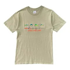USA 古着 メキシコ製 YACHTCLUB ヨットクラブ カボサンルーカス フィッシング 魚 Tシャツ 刺繍 メンズM カーキ BA6252のサムネイル