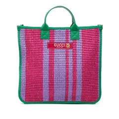 グッチ チルドレンズ トートバッグ ハンドバッグ 605831 パープル グリーン ファブリック レディース GUCCI【1-0279316】のサムネイル