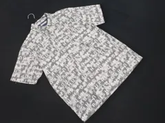Hush Puppies ハッシュパピー プリント ポロシャツ sizeL/黒ｘグレー ■◆ メンズのサムネイル