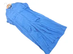 STUNNING LURE スタニングルアー シルク100% タック シャツ ワンピース sizeF/青 ■◆ レディースのサムネイル