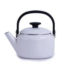 新品 富士ホーロー ナチュール ケトル ガス火 IH対応 ホーロー 2L NA-2.0K【やかん 蓋 琺瑯 直火 IH ほうろう 調理器具】 ホワイトのサムネイル