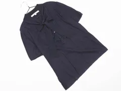 NATURAL BEAUTY ナチュラルビューティー ボウタイ カットソー size38/紺 ■◆ レディースのサムネイル