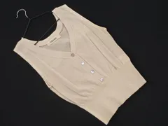 COCODEAL ココディール Vネック ニット ベスト size2/ベージュ ■◆ レディースのサムネイル