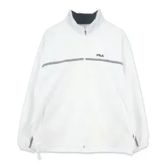 FILA (MEN - L) ポリ ロゴ ジップアップ ウィンドブレーカーのサムネイル