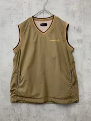 Munsingwear マンシングウェア Vネック ロゴ ベスト sizeM/ベージュ ■■ レディースのサムネイル