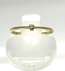 JUPITER  ジュピター  K10 ダイヤモンド 0.02ct  細 リング 指輪  ＃6.5  0.5ｇ  6.5号 10金のサムネイル
