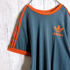 アディダス　Tシャツ　万国旗　リンガーt ターコイズ　80’s スウェットT アディダス Tシャツ 万国旗 リンガーt ターコイズ 80's スウェットT