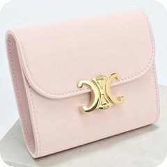 CELINE トリオンフ ピンク 三つ折り ミニ財布 - メルカリ