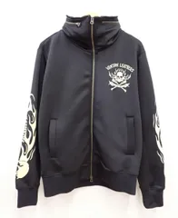 ★8869☆VANSON バンソン NVSZ-604　ボリュームネックジャージ ジャケット スカル　美品　Mのサムネイル
