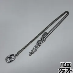 ◎【中古品】 フェラガモ ロゴ ネックレス シルバーカラー 全長約27センチのサムネイル
