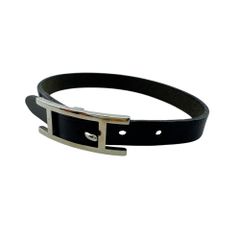 エルメス 】ブレスレット ビーアピ Hバックル レザー2重巻き