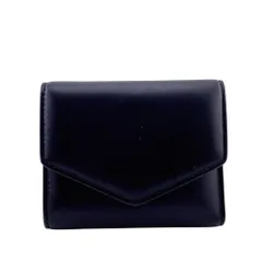Maison Margiela メゾンマルジェラ コンパクトウォレット エンベロープウォレット  レザー 三つ折り財布 ブラック ユニセックスのサムネイル