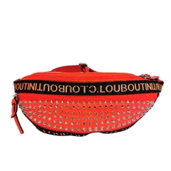Christian Louboutin クリスチャンルブタン パリスニューヨークシティ キャンバス ボディバッグ オレンジ メンズのサムネイル