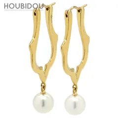 ミキモト MIKIMOTO ピアス あこやパール デザインピアス イエローゴールド MIKIMOTO 18K 750 YG ラウンドシェイプ フープ 【中古】のサムネイル