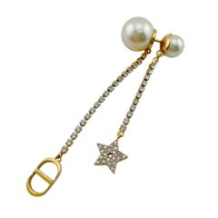 DIOR tribals トライバル ピアス パール ビジュー クリスタル - メルカリ